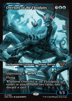 Overlord of the Floodpits Duskmourn- House of Horror Japan Showcase Art